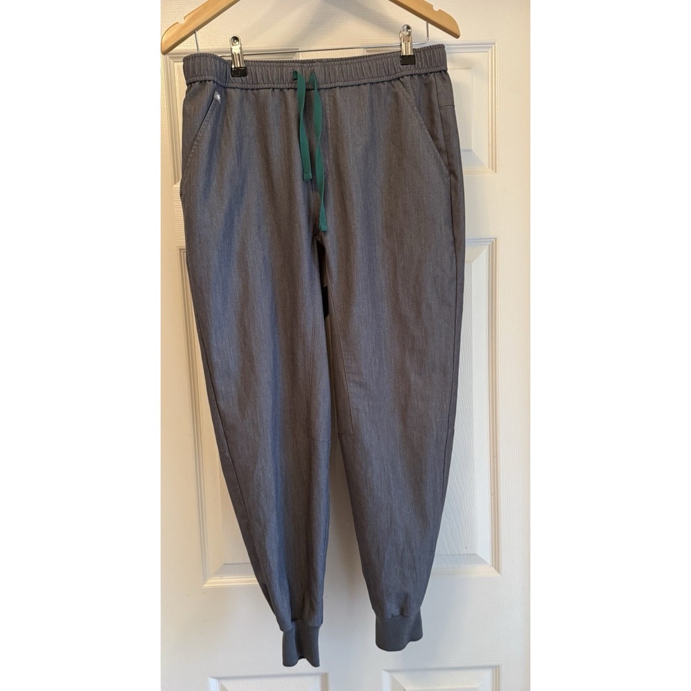 Figs Technical Collection Jogger Pants Mens M/S Gray Heathered Scrub Bottoms